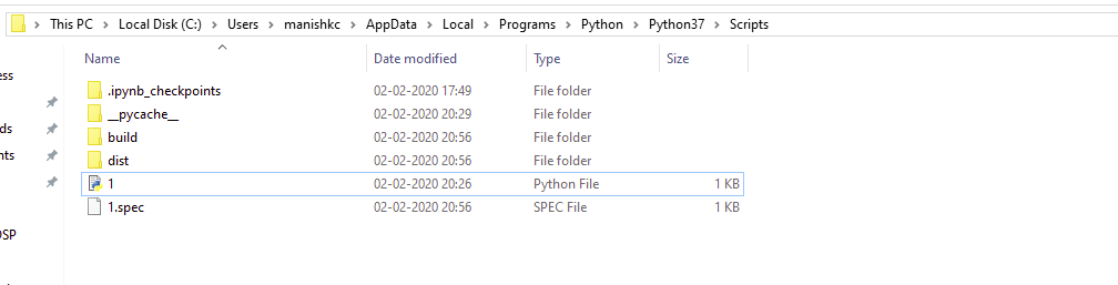 Не работает exe файл python