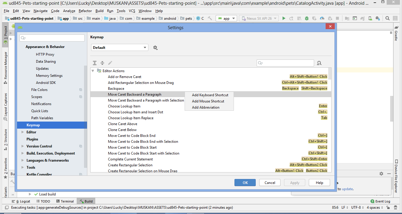 How to Create Your Own Shortcut in Android Studio? - GeeksforGeeks