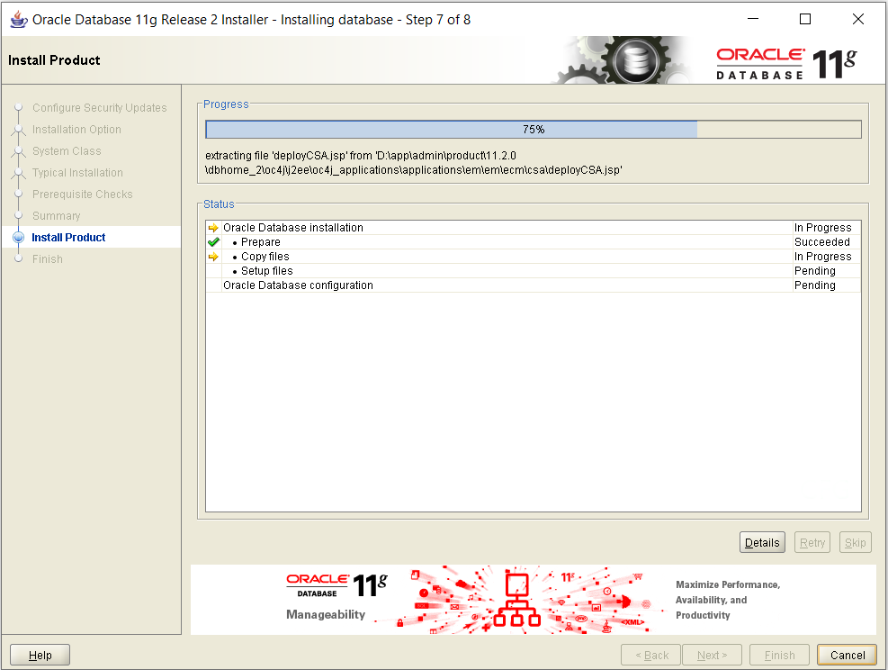 install oracle workspace manager 11g