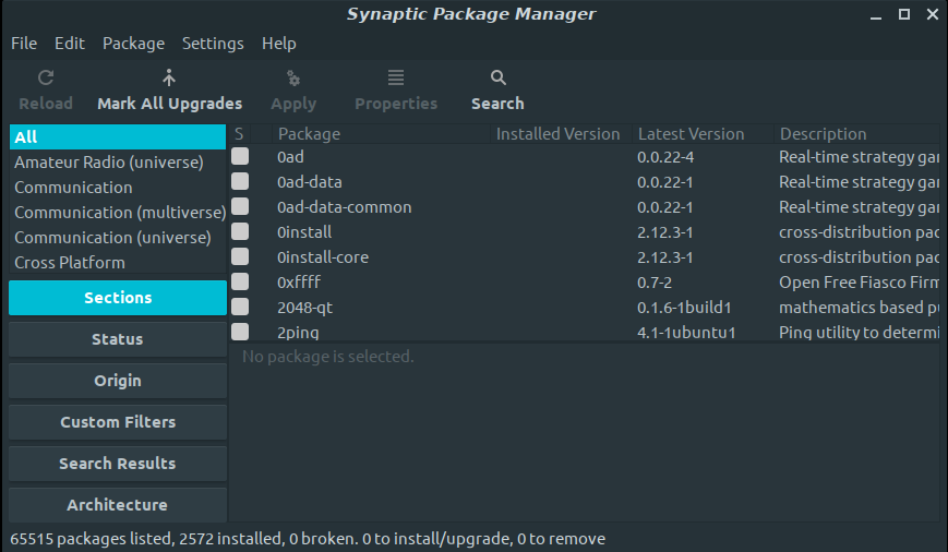 Как удалить synaptic ubuntu