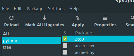 Installing Packages using Synaptic Package Manager 4