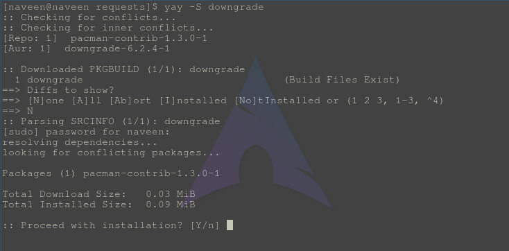 downgrade-arch-linux