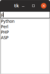 python-listbox