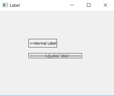 PyQt5 – How to add padding to a Label ? - GeeksforGeeks