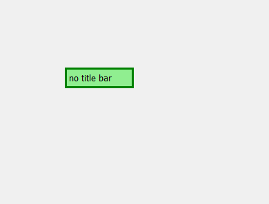 PyQt5 – How to hide the title bar of window ? - GeeksforGeeks