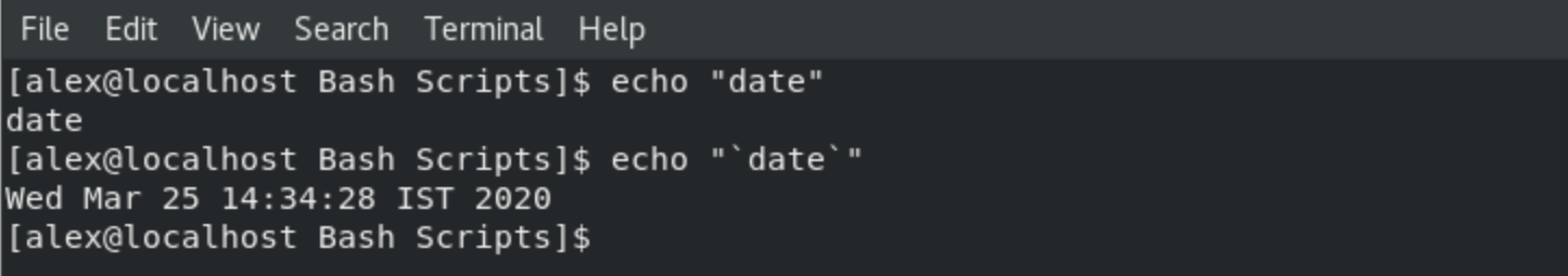 echo command in Linux