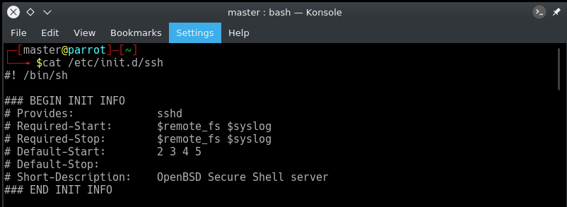 daemon script of ssh command