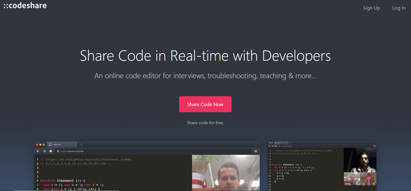 codeshare - Coding Sharing for Developers