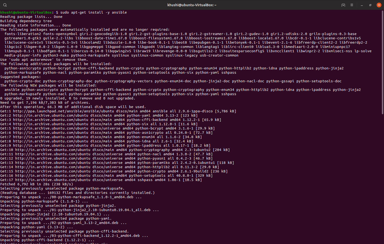 instal ansible