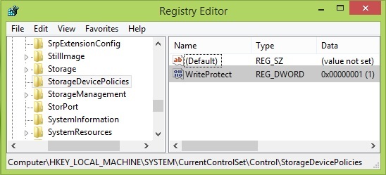 cannot lock current drive write protected