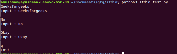 Take Input From Stdin In Python Geeksforgeeks