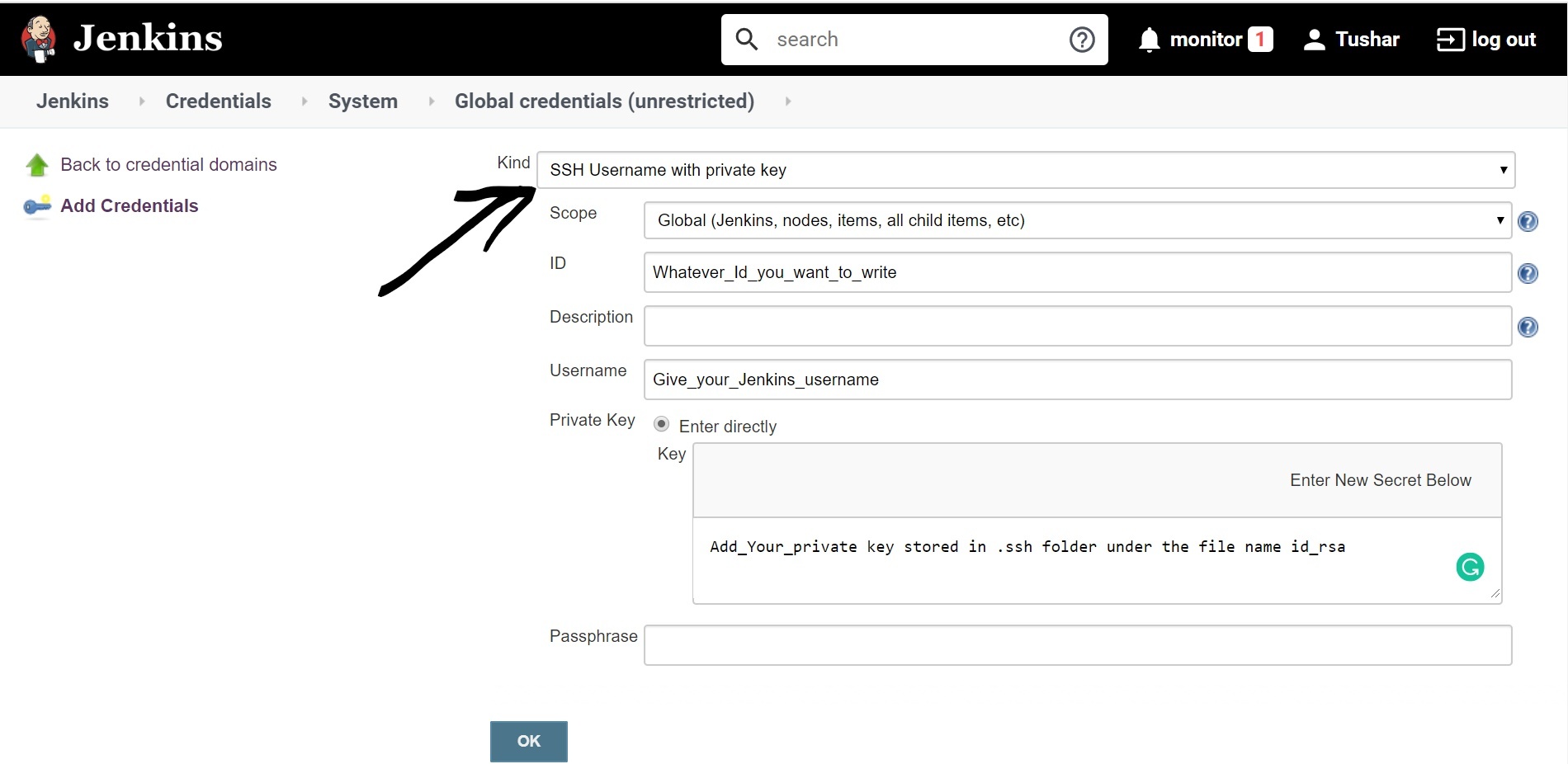 integración de jenkins y git usando ssh key barcelona geeks