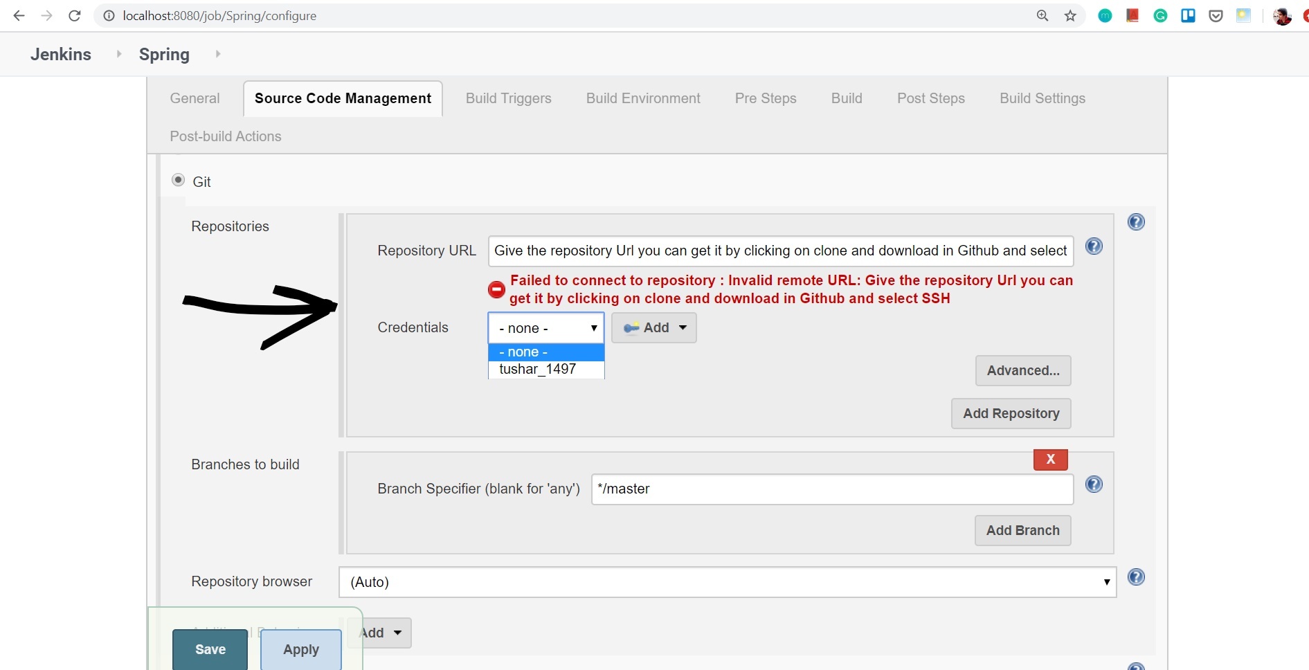 Jenkins And Git Integration Using Ssh Key Geeksforgeeks