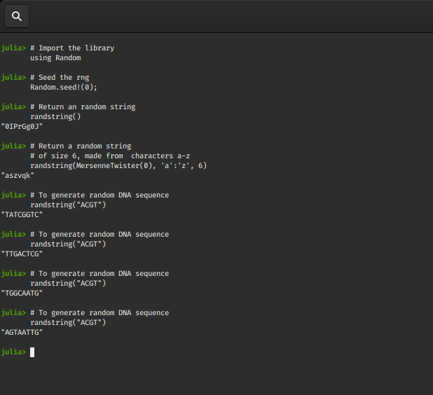 python generate random string of length