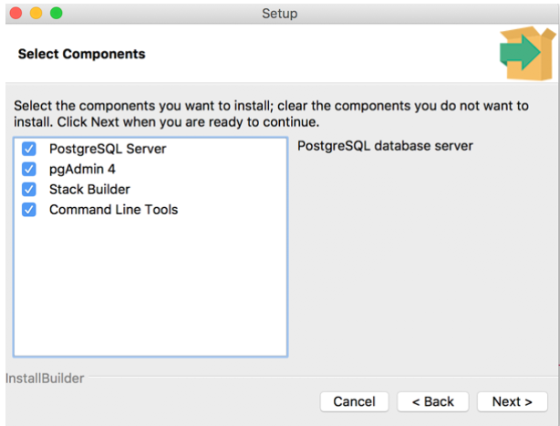 install postgresql mac command line