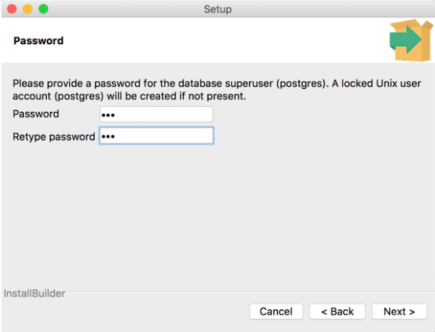 postgres app default password