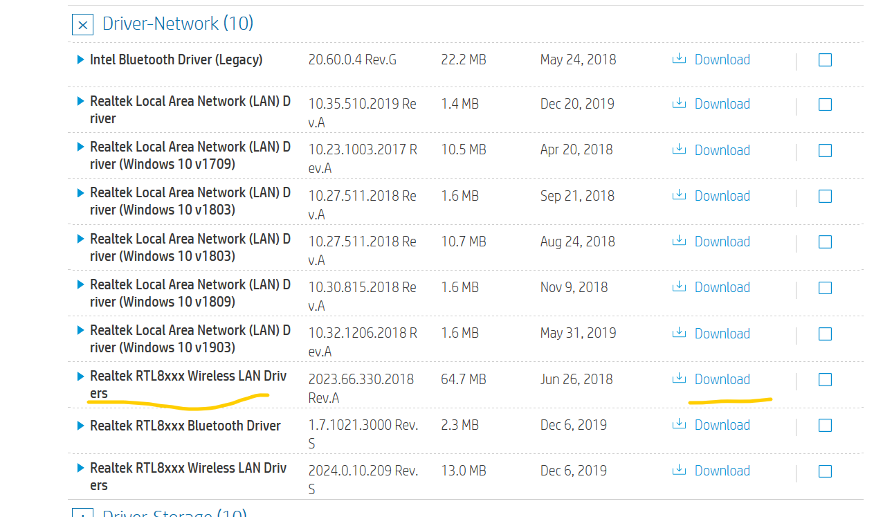 reinstalling wifi driver