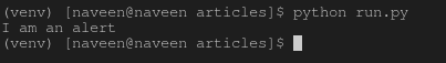 terminal-output-alerts-in-selenium-python