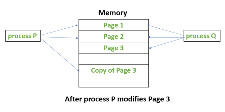 Copy on Write Virtual Memory