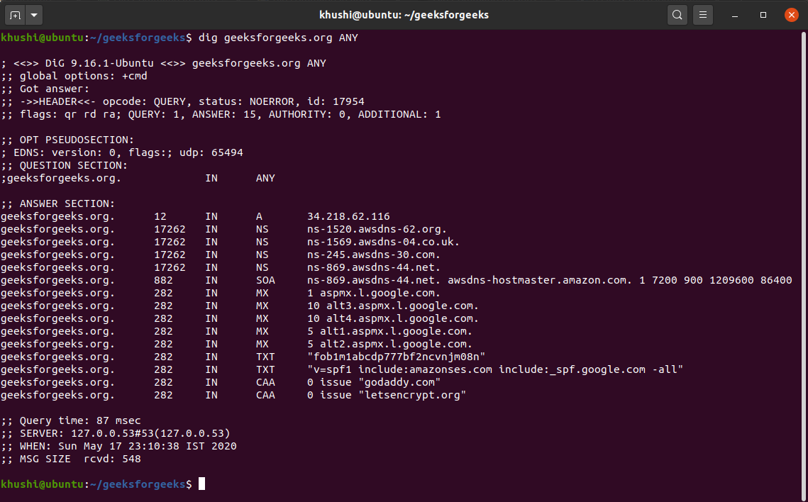 Hacking Dns Lookup With Dig