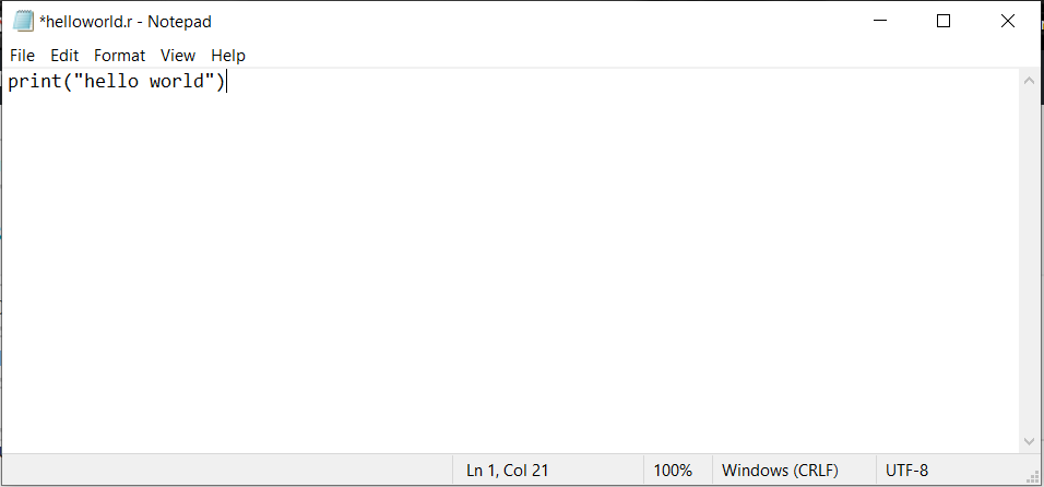 Hello World in R Programming - GeeksforGeeks