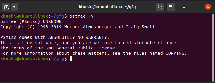 pstree-version