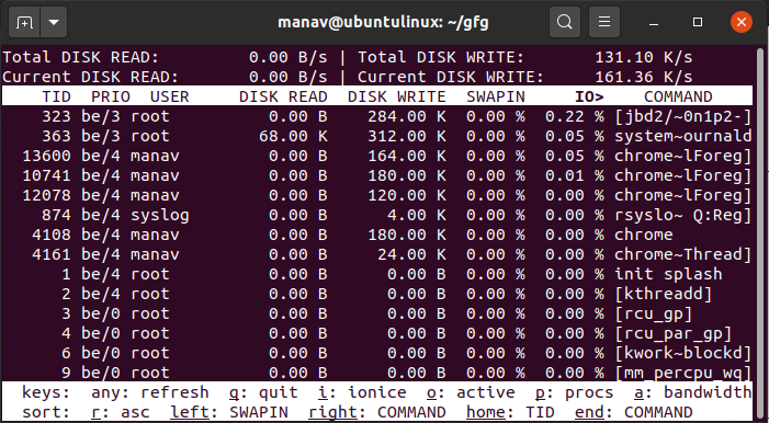 display-accumulated-output