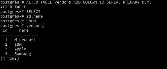 postgresql non sequential primary key