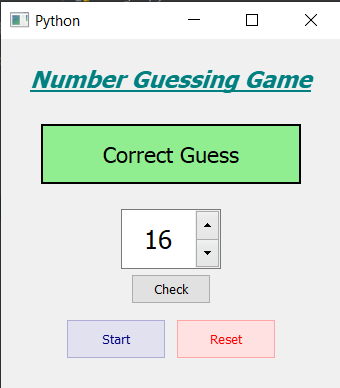 - Number Guessing Game -