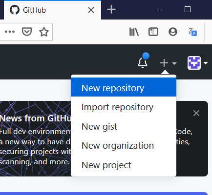 Repository in GitHub