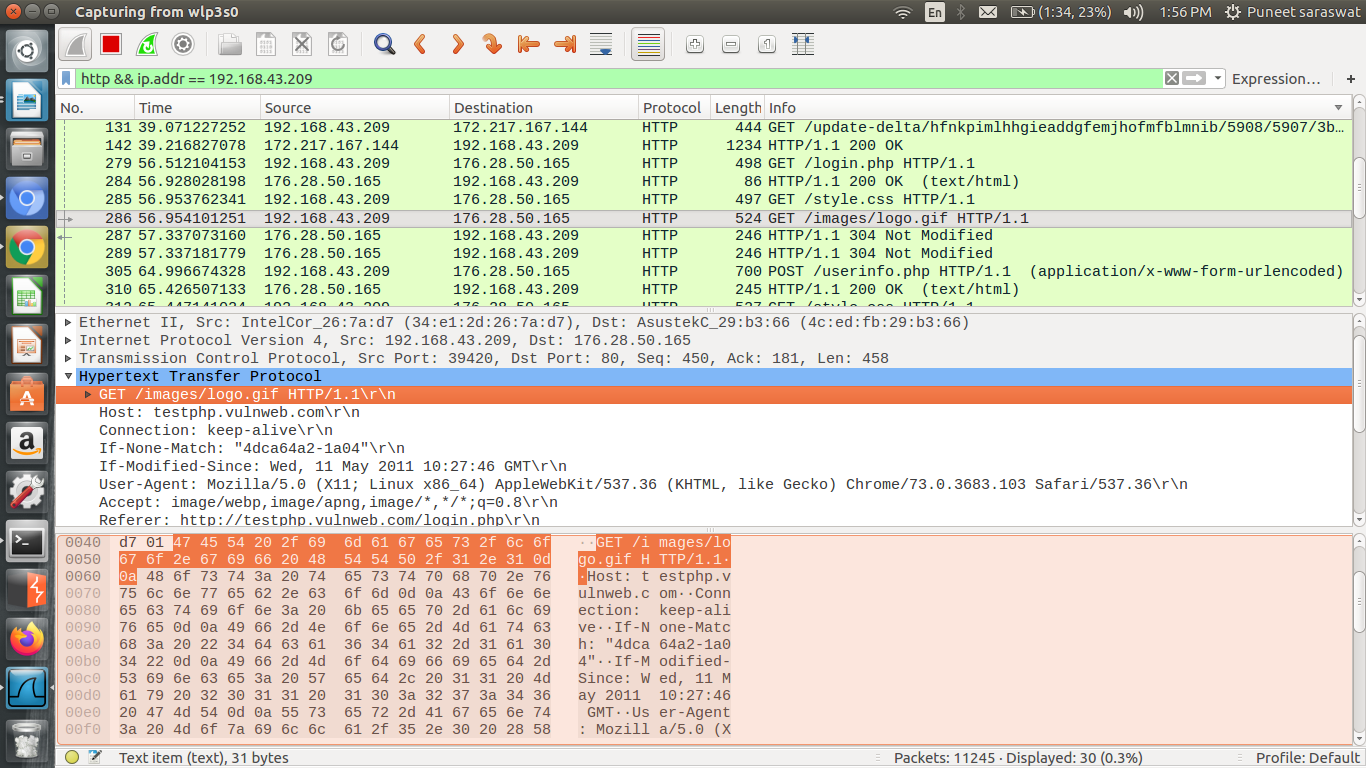 Intercepting HTTP Traffic