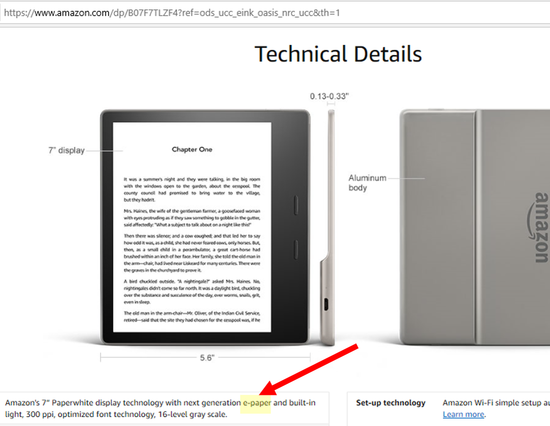 What are the advantages and disadvantages of e paper technology?