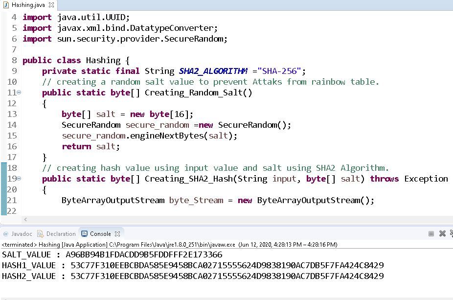 permute hash function based on salt