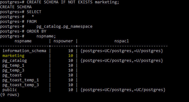 postgresql create database user password