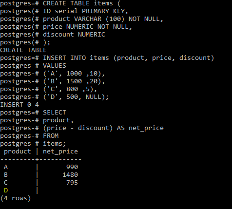 postgresql coalesce