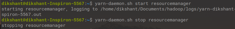 start-stop-resource-manager in Hadoop