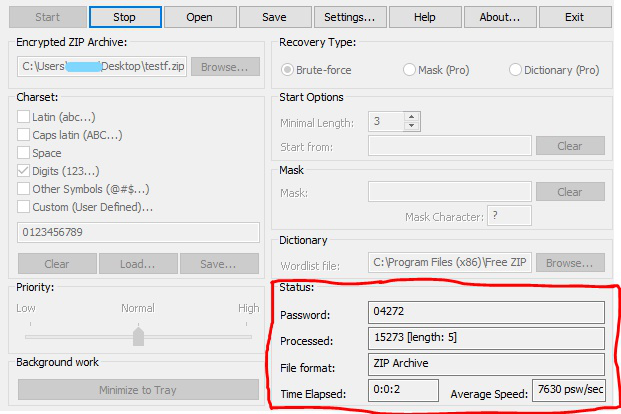 pattern password disable zip