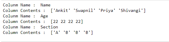 iterate over columns in dataframe-1