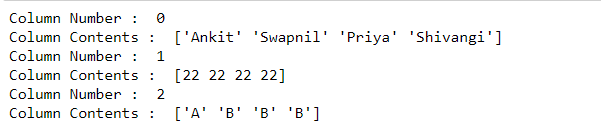 iterate over columns in dataframe-5