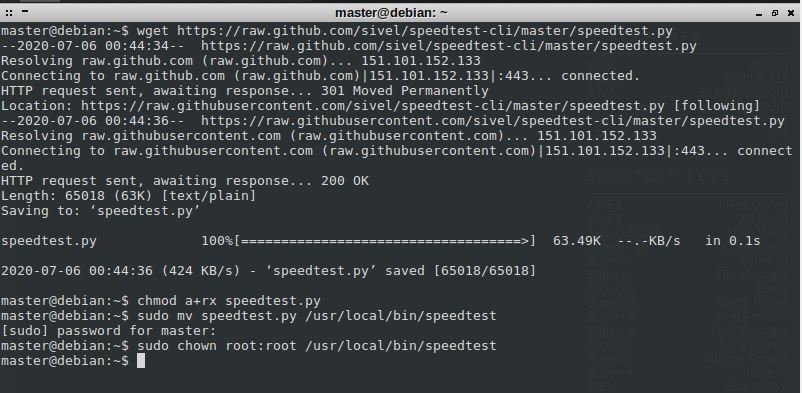 Install Speedtest_cli