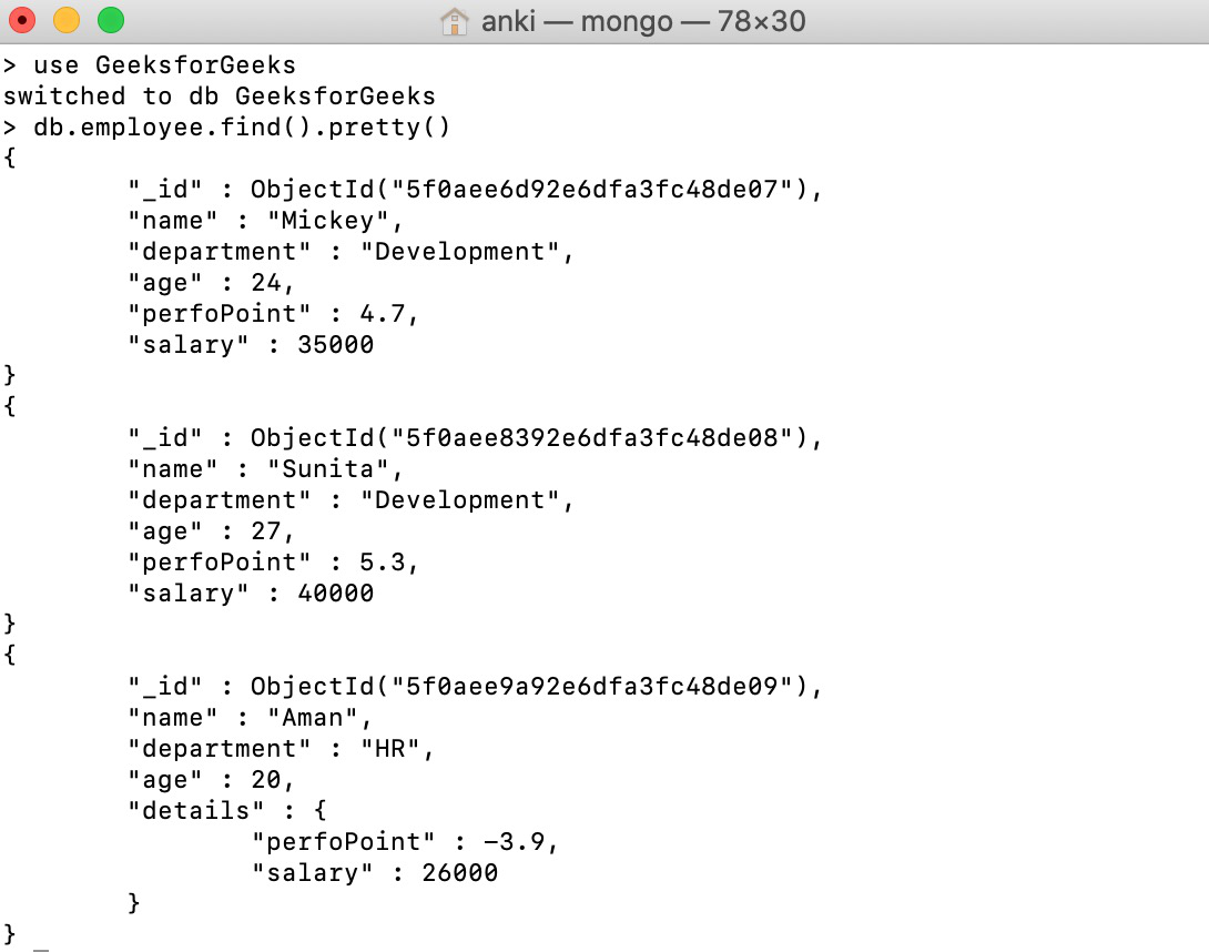 MongoDB $divide Operator - GeeksforGeeks