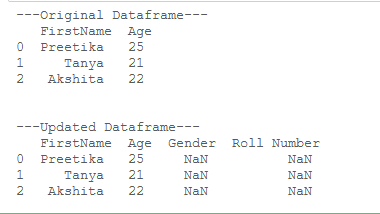 rename dataframe columns