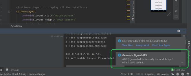 How to Generate Signed Apk in Android Studio? - GeeksforGeeks