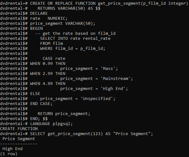 Case when then end. Case when POSTGRESQL.