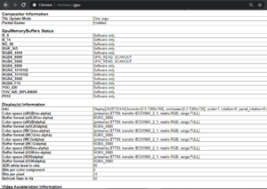 Output per driver GPU e informazioni sulla versione - 2