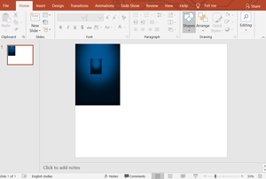 Adding images to the powerpoint