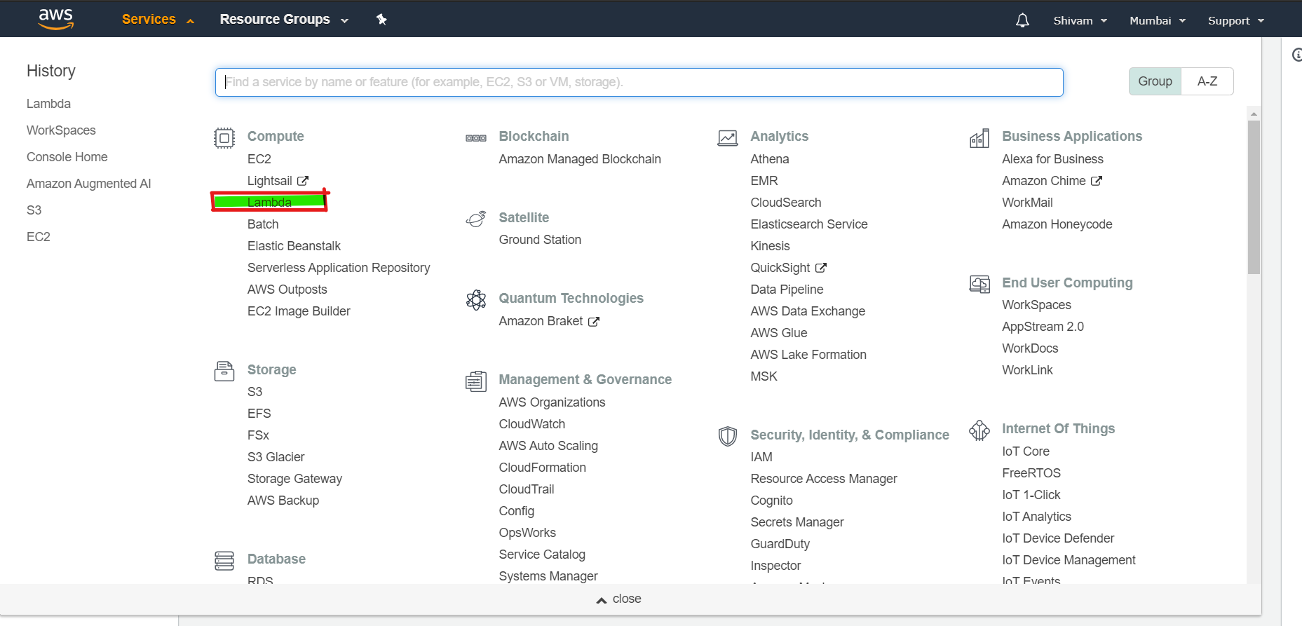 Configuring AWS Lambda - 1