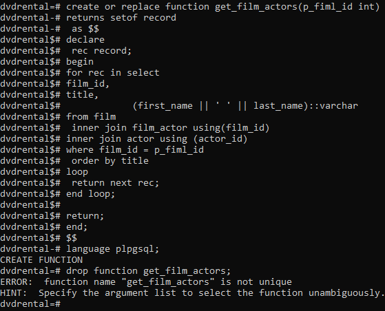 Postgresql - Drop Function - Geeksforgeeks