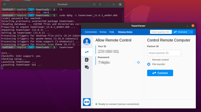 ubuntu 16 start teamviewer 13 at boot