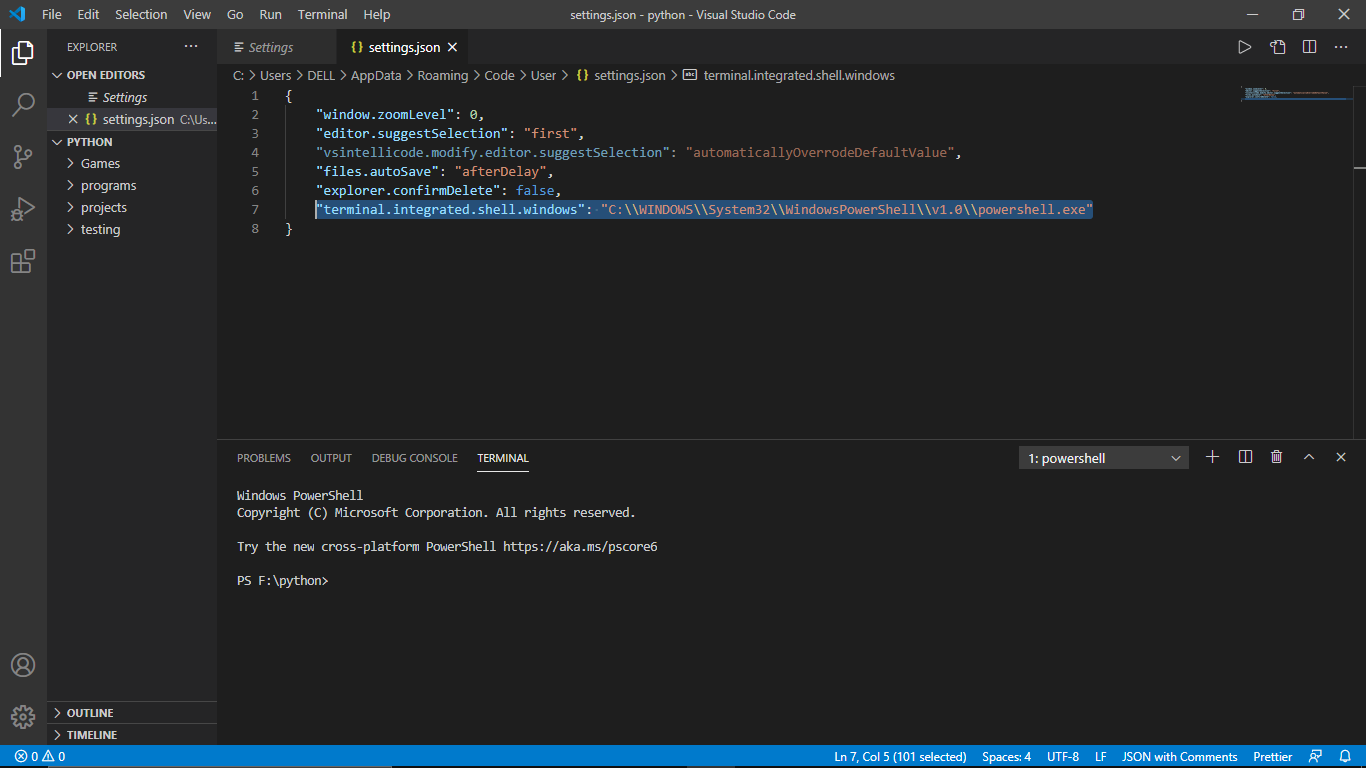 using git with visual studio code